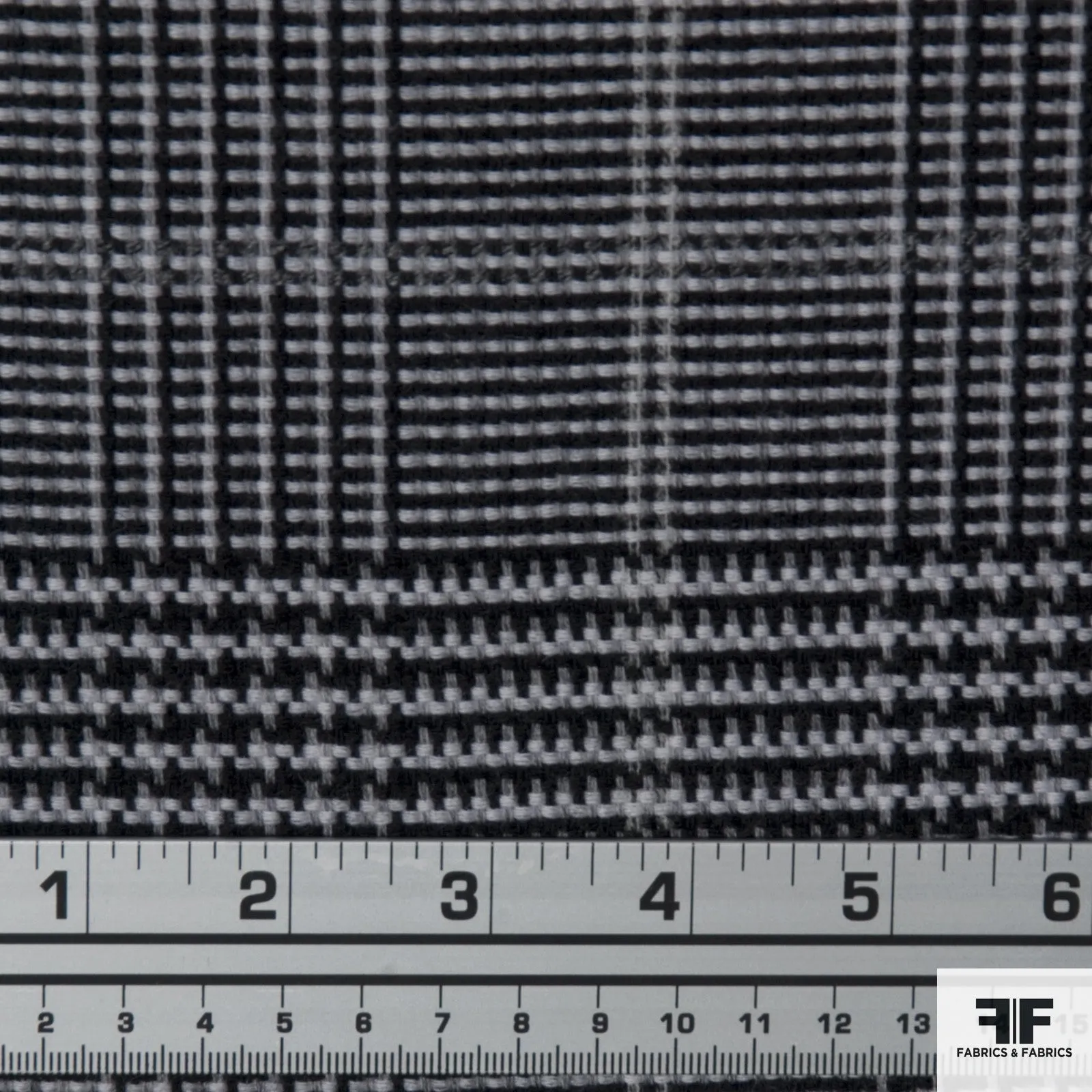 Glen Plaid Coating - Black/Grey
