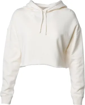 Global Blank Women's Crop Hoodie Long Sleeve Crop Top Sweatshirt with Hood for Women