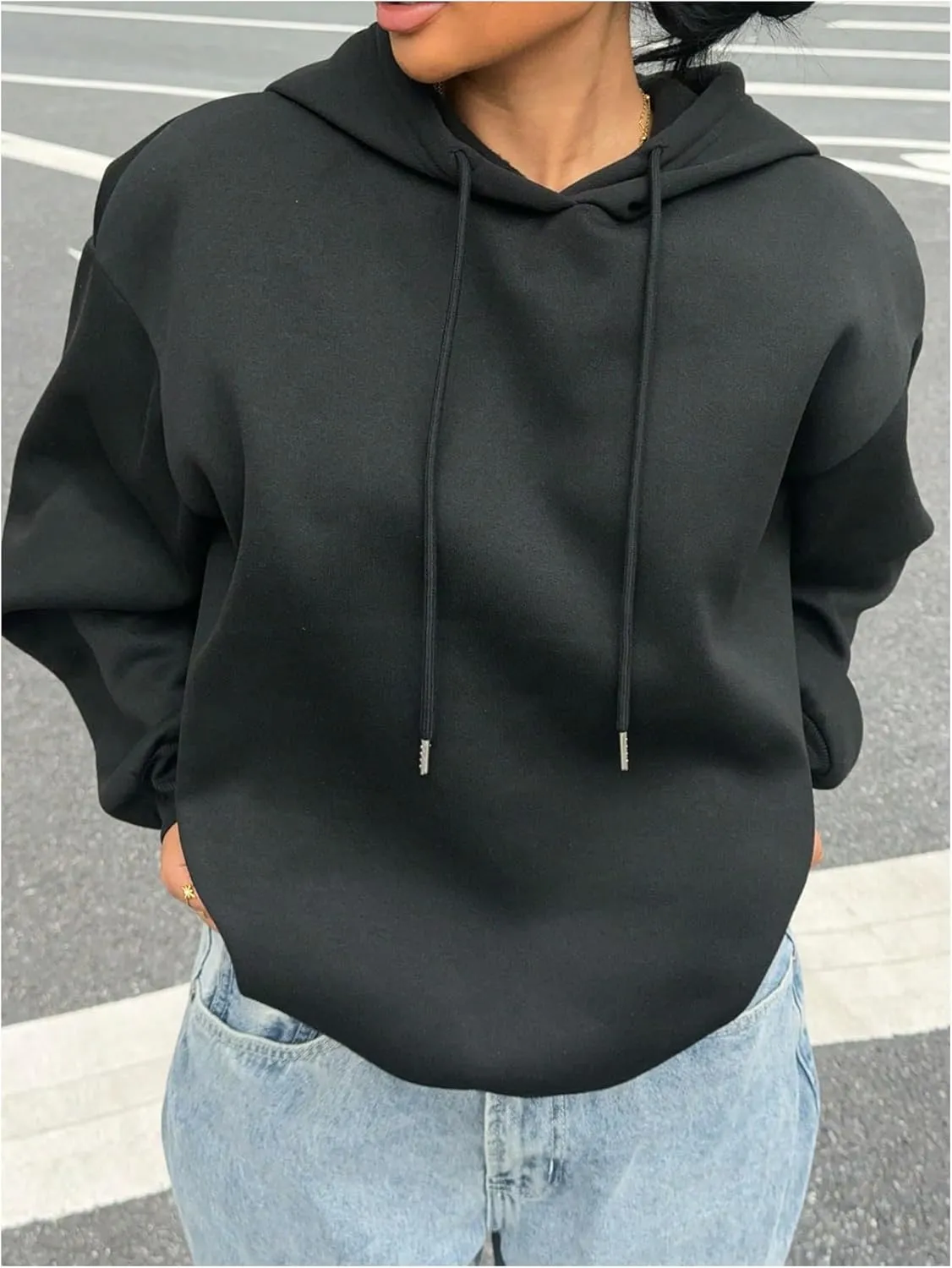 GORGLITTER Women's Bow Hoodies Leopard Print Long Sleeve Hooded Pullover