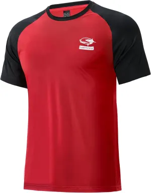 Haimont Men's UPF 50  Short Sleeve Rash Guard Fishing Shirts Quick Dry Workout Outdoor Tee Shirt