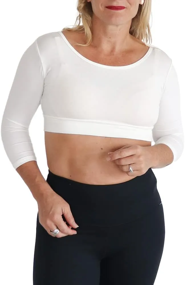 HALFTEE 3/4 Sleeve Layering Tee | Demi Cami for Women & Teens | Cute Crop Top | XS-6X