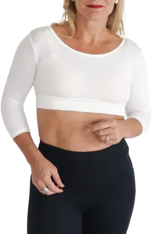 HALFTEE 3/4 Sleeve Layering Tee | Demi Cami for Women & Teens | Cute Crop Top | XS-6X