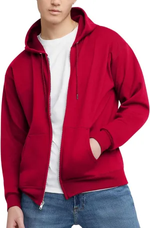 Hanes Men's EcoSmart Fleece Full-Zip Hoodie Sweatshirt