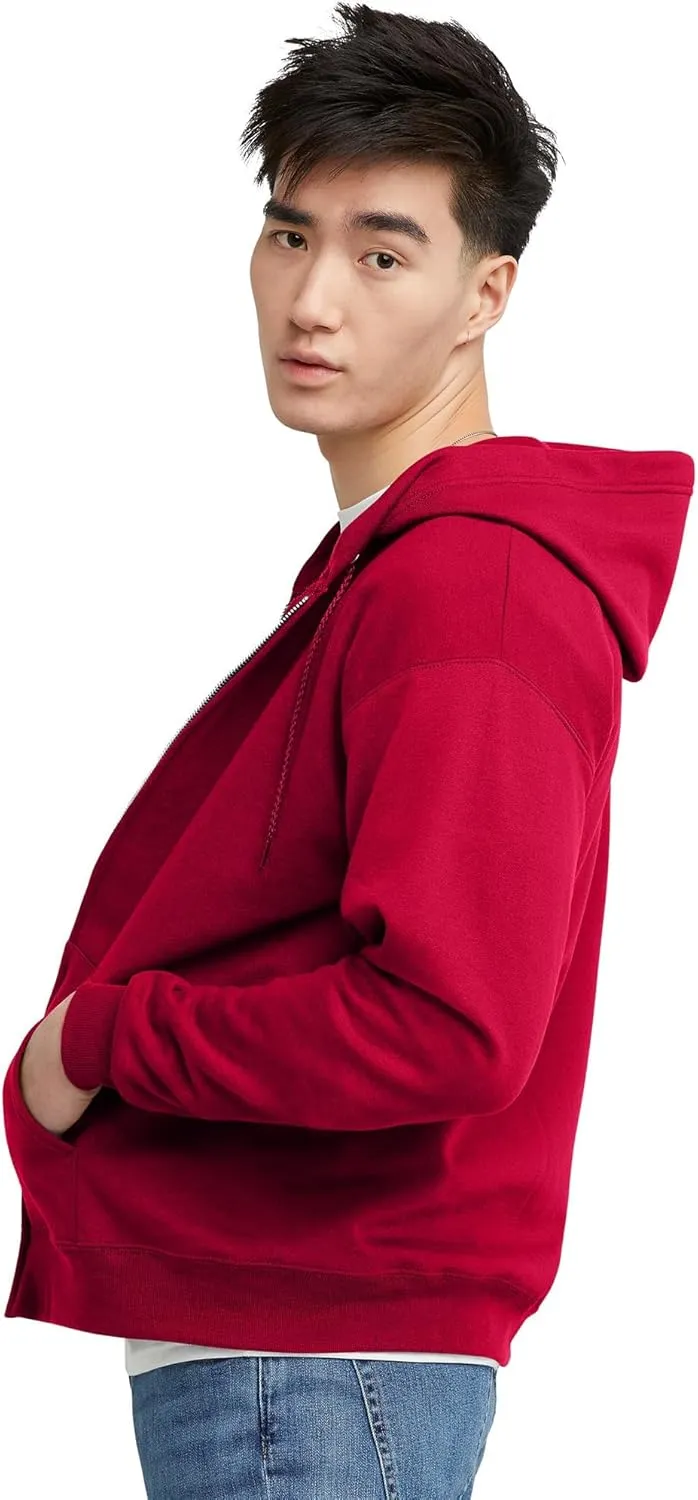Hanes Men's EcoSmart Fleece Full-Zip Hoodie Sweatshirt