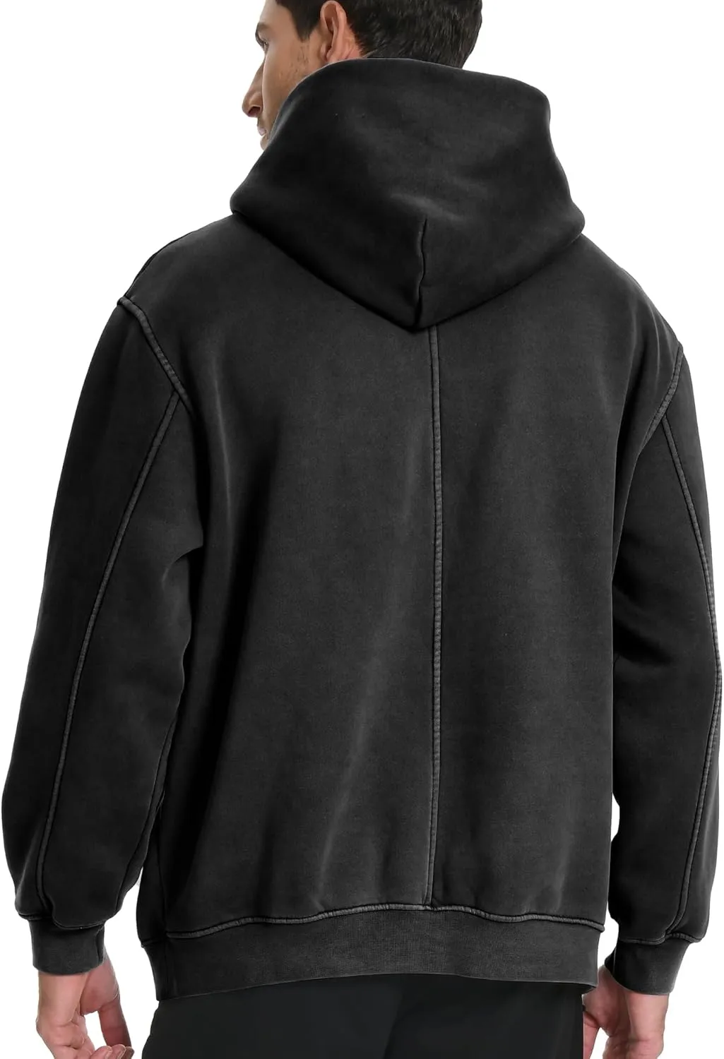 Hatant Hoodies for Men Heavyweight Fleece Sweatshirts Mens Acid Wash Athletic Hoodie Oversized Matching Pullover for Couples