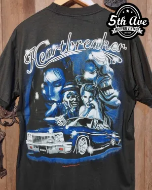 Heartbreaker - Rollin hard lowrider low rider car culture t shirt