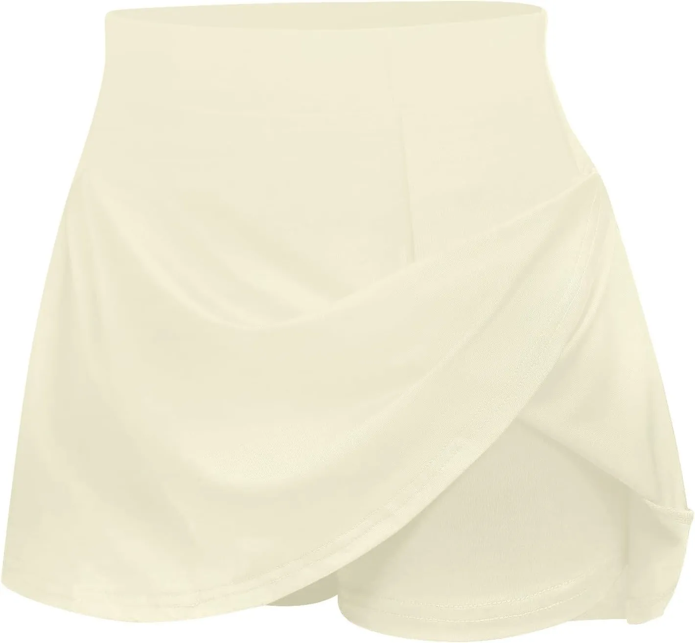 HGps8w Tennis Skirt for Women with Built-in Shorts Stretchy High Waisted Flowy Athletic Golf Skorts Skirts for Running Casual