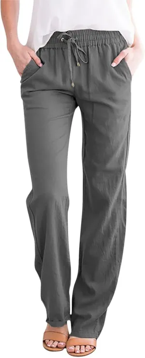 high Waist Cargo Pants Women Yoga Pants Women with Pockets Cotton White Jean Skirt Ankle Length Women Loose Pants Khaki Suits Denim Skirts Linen Pants Women Plus Size Yoga Trousers Wide Leg