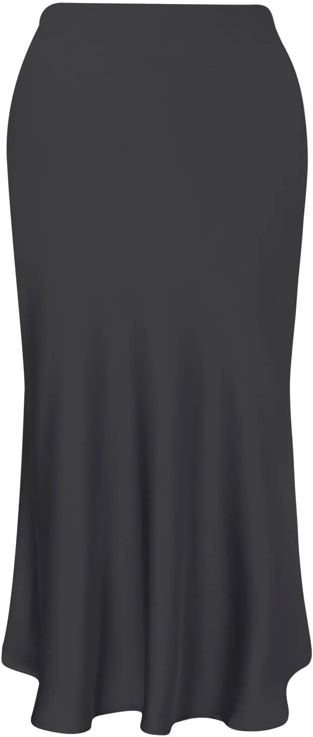 High Waist Ruffled Fishtail Bodycon Maxi Long Skirt for Women Low Rise Sexy Ruched Casual Elastic Waistband