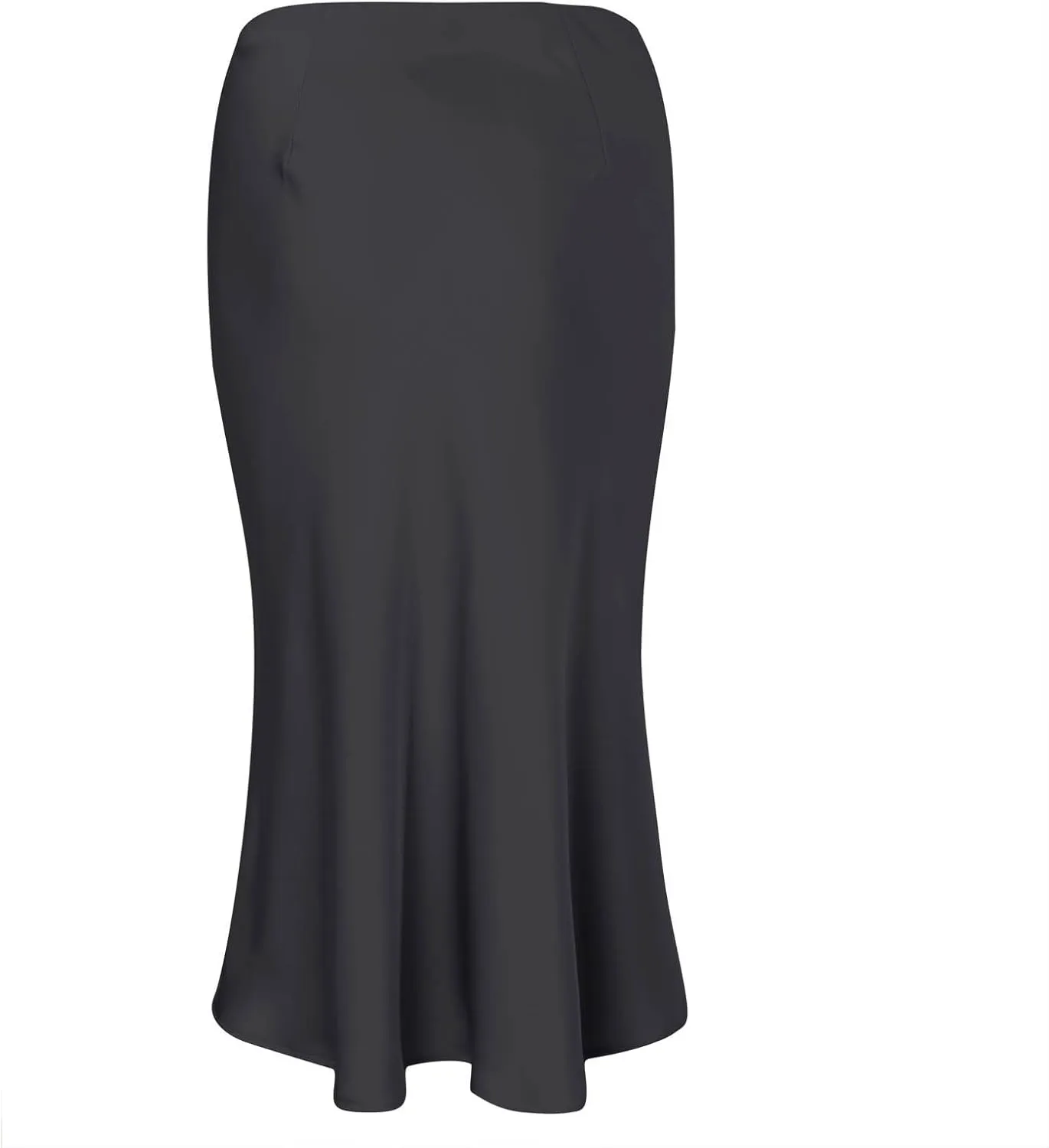 High Waist Ruffled Fishtail Bodycon Maxi Long Skirt for Women Low Rise Sexy Ruched Casual Elastic Waistband