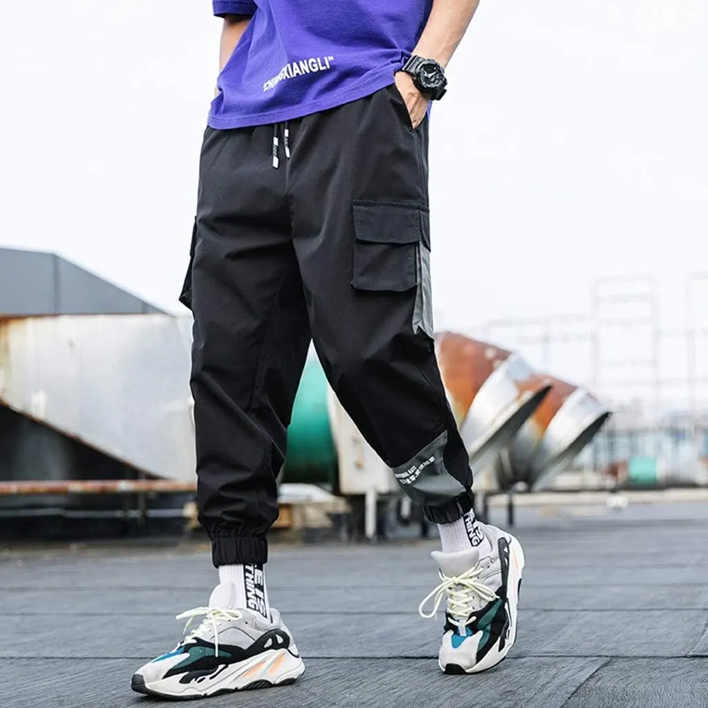 Hiking Pants Men Baggy Cargo Work Pants Cargo Overalls for Men Men's Flex Waist Outdoor Cargo Pant 30 X 34 Men's