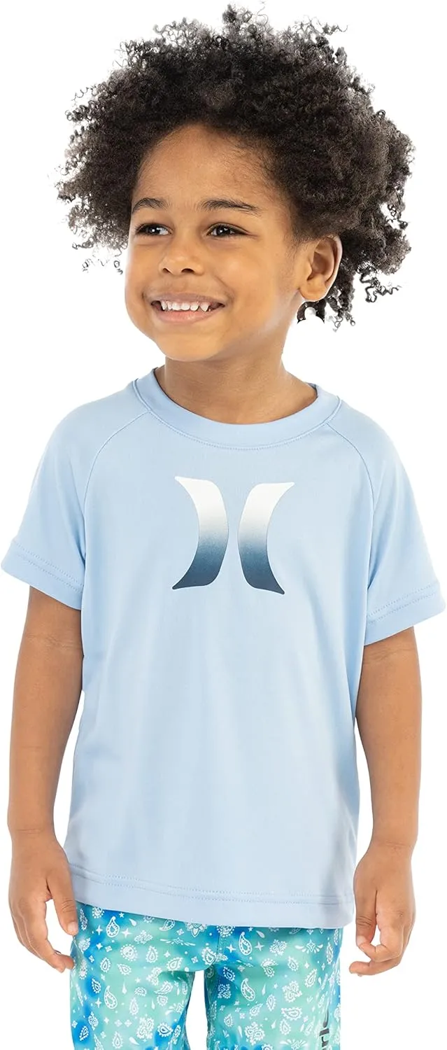 Hurley Boys' UPF 50  Rash Guard Swim Shirt