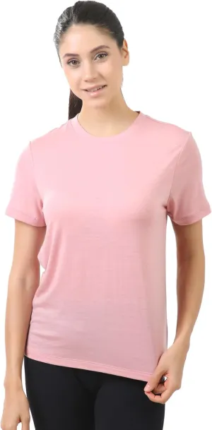 innotree Women's Merino Wool Tee, Odor-Resistant Crew Neck Short Sleeve Base Layer for Outdoor, Yoga, Travel & Daily Wear