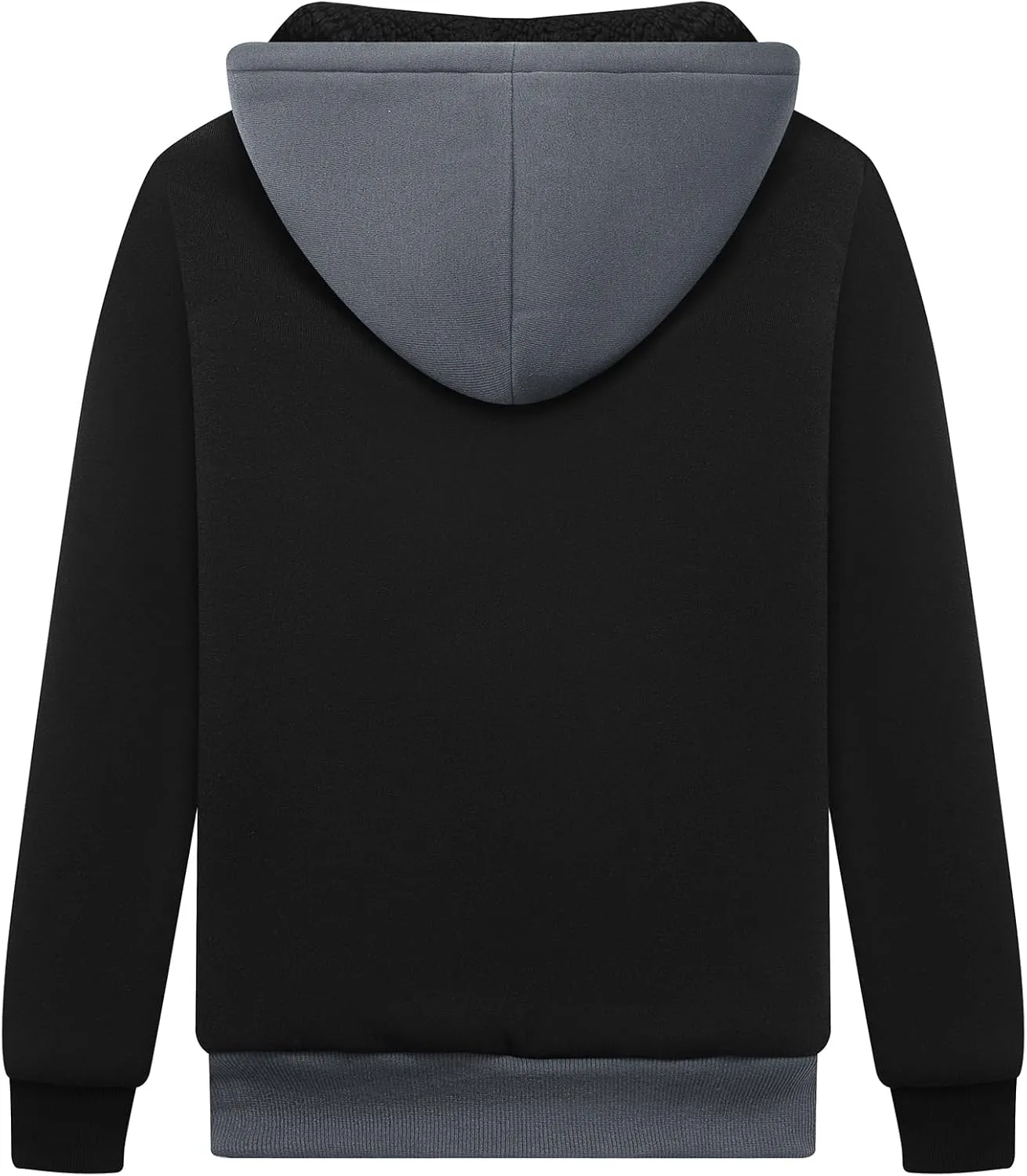 JACKETOWN Hoodie for Boys Fleece Jacket Zip Up Sherpa Lined Hooded Sweatshirts with Two Pockets 6-15 Years Old