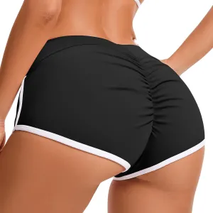 KIWI RATA Women's Workout Booty Shorts Scrunch Butt Yoga Gym Short Hot Pants Sexy Rave Outfit