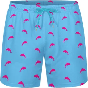 KSLIDS Mens Swim Trunks with Compression Liner 2-in-1 Swimming Shorts 5 inch Inseam Quick Dry Beach Board Shorts