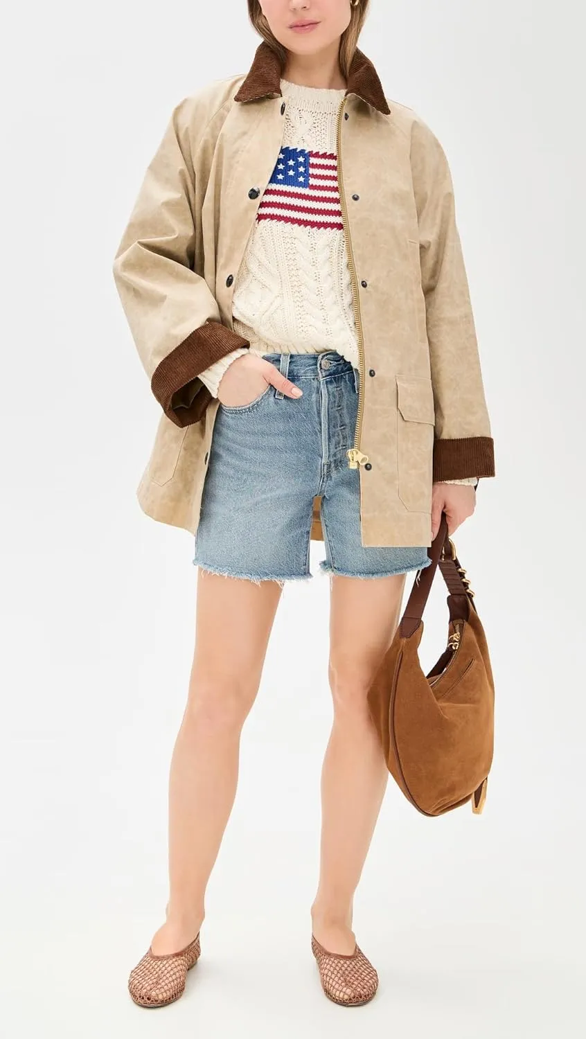 Levi's Women's 501 Mid Thigh Shorts Lighteight