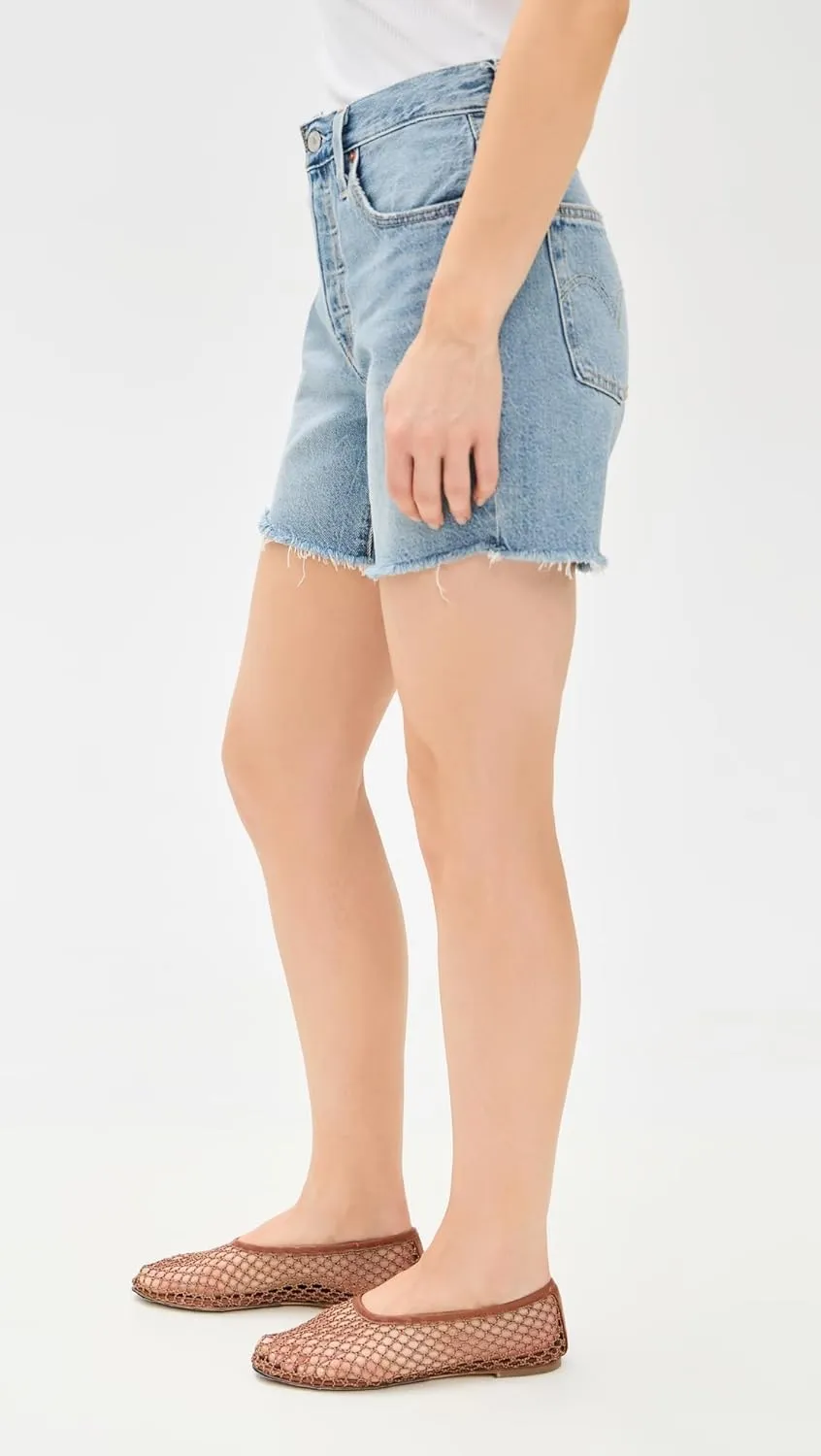 Levi's Women's 501 Mid Thigh Shorts Lighteight