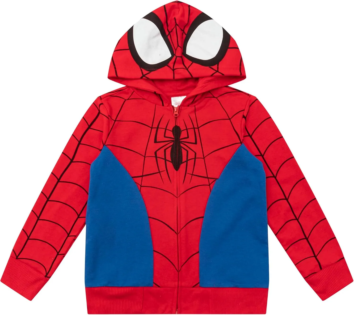 Marvel Spider-Man Boys Zip Up Fleece Hoodie for Toddlers