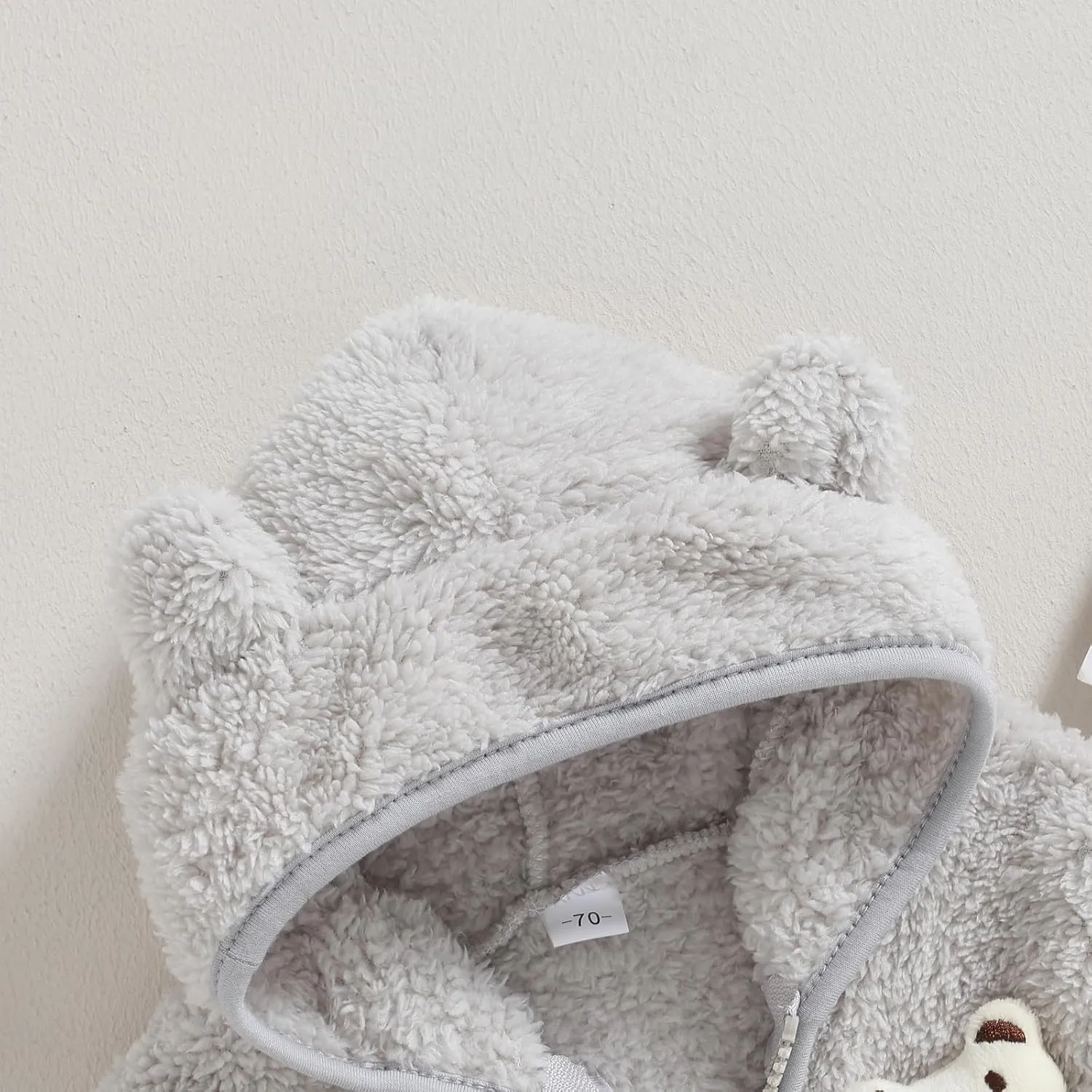 Meiweileya Baby Girl Boy Fleece Zip Up Hoodie Bear Ears Fuzzy Jacket Hooded Teddy Coat Winter Shacket Warm Outwear Cardigan
