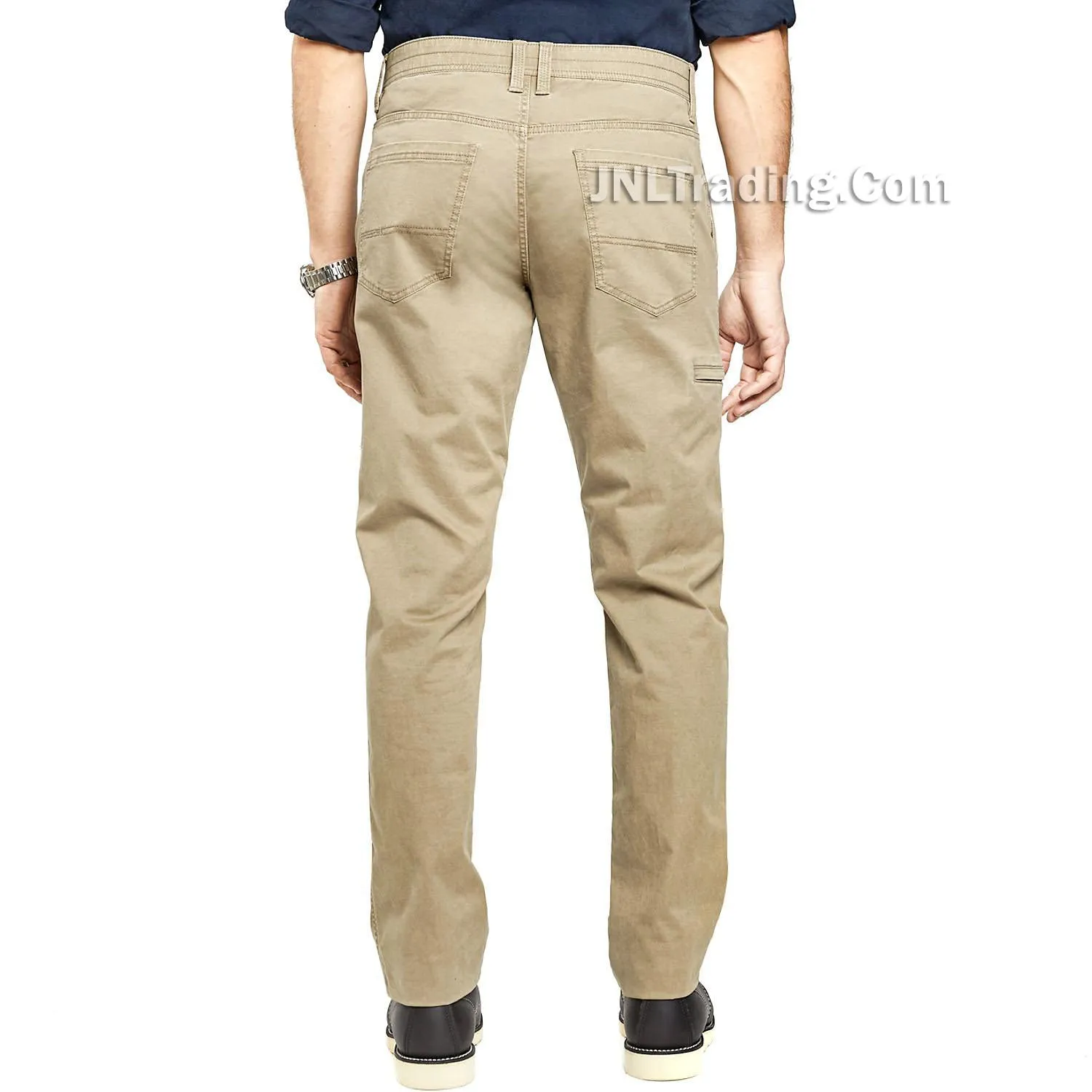 Men Weatherproof Zip 5-Pocket Utility Pant Flex Waistband Stretch Fabric