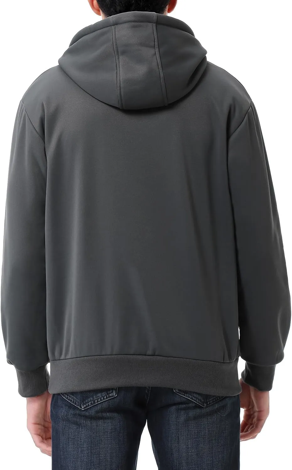 Men's Fashion Hoodies Sweatshirts Loose Fit Heavyweight Quarter-Zip Sweatshirt Fleece-Lined Pullover