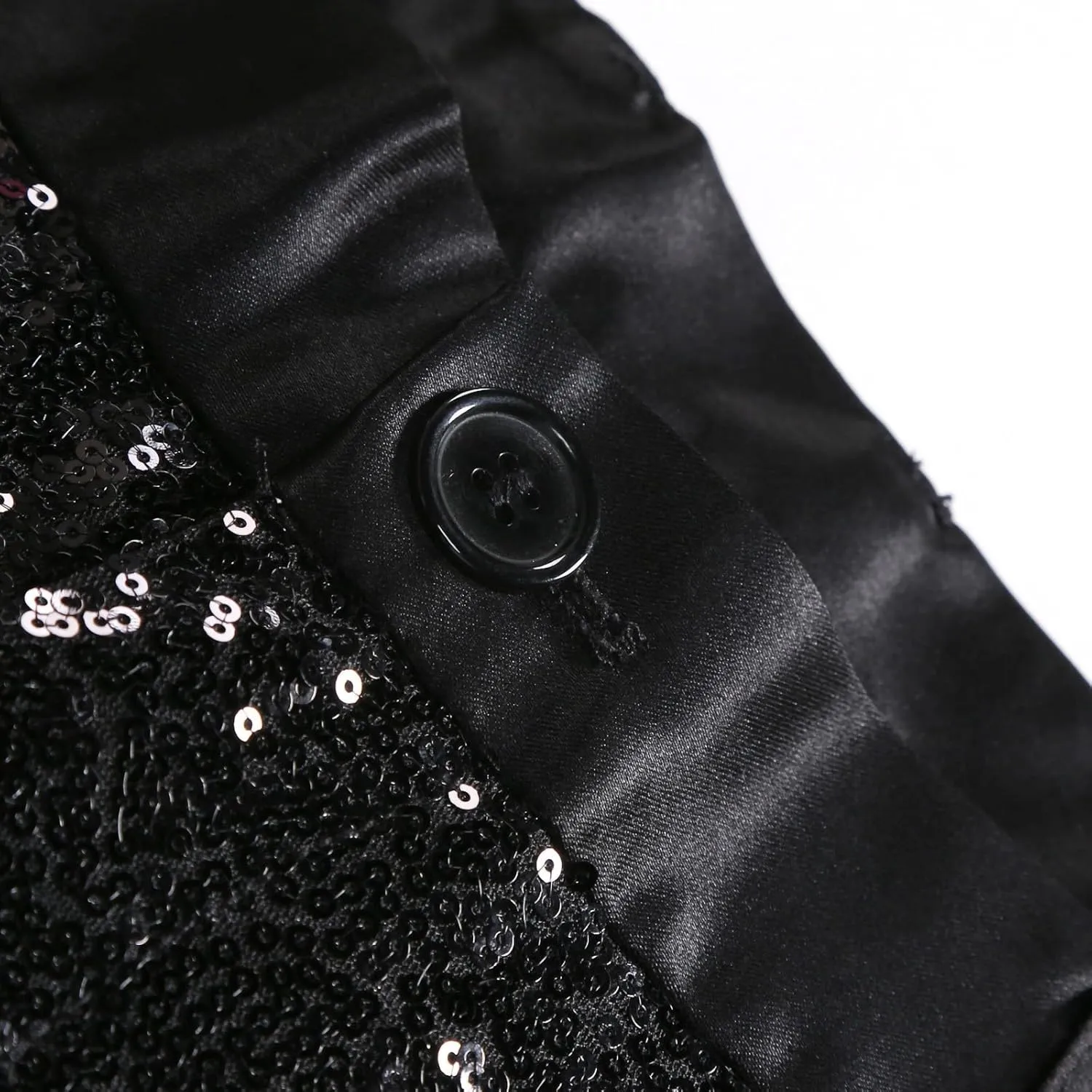 Men's Sequin Dress Pants Straight Leg Shiny Suit Pants Bussiness Casual Work Trousers with Pockets