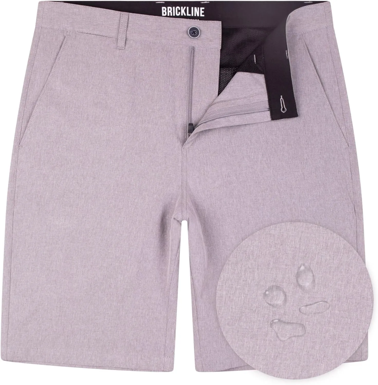 Mens Shorts for Men, Hybrid Casual Golf Dress Flat Front Quick Dry Stretch Board Shorts, Lightweight Chino Short