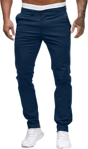 Men's Waterproof Hiking Pants Slim Fit Joggers Stretch Quick Dry Outdoor Pants with Pockets Skinny Buttoned Trousers