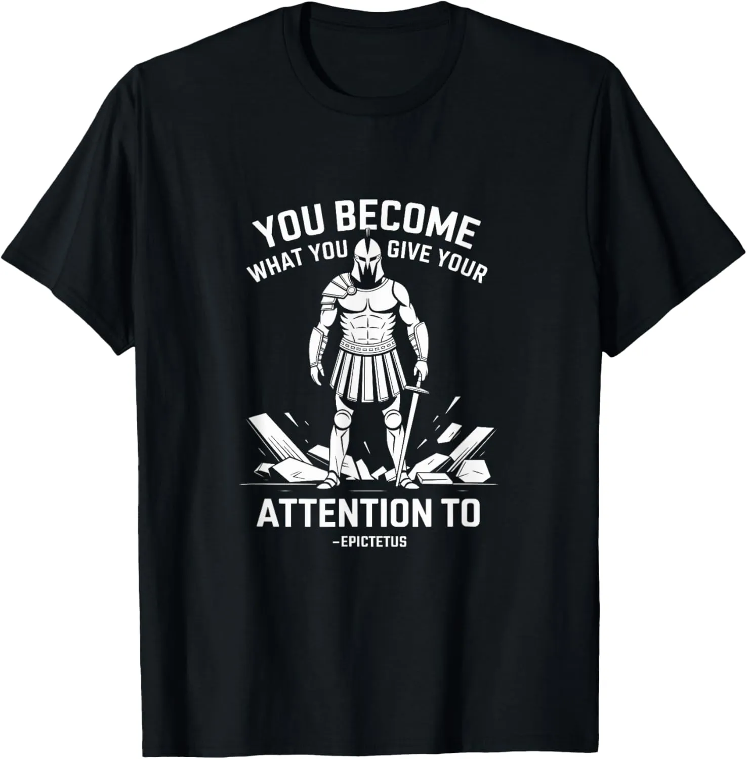 Mental Strength Quote Stoic Epictetus Men T-Shirt