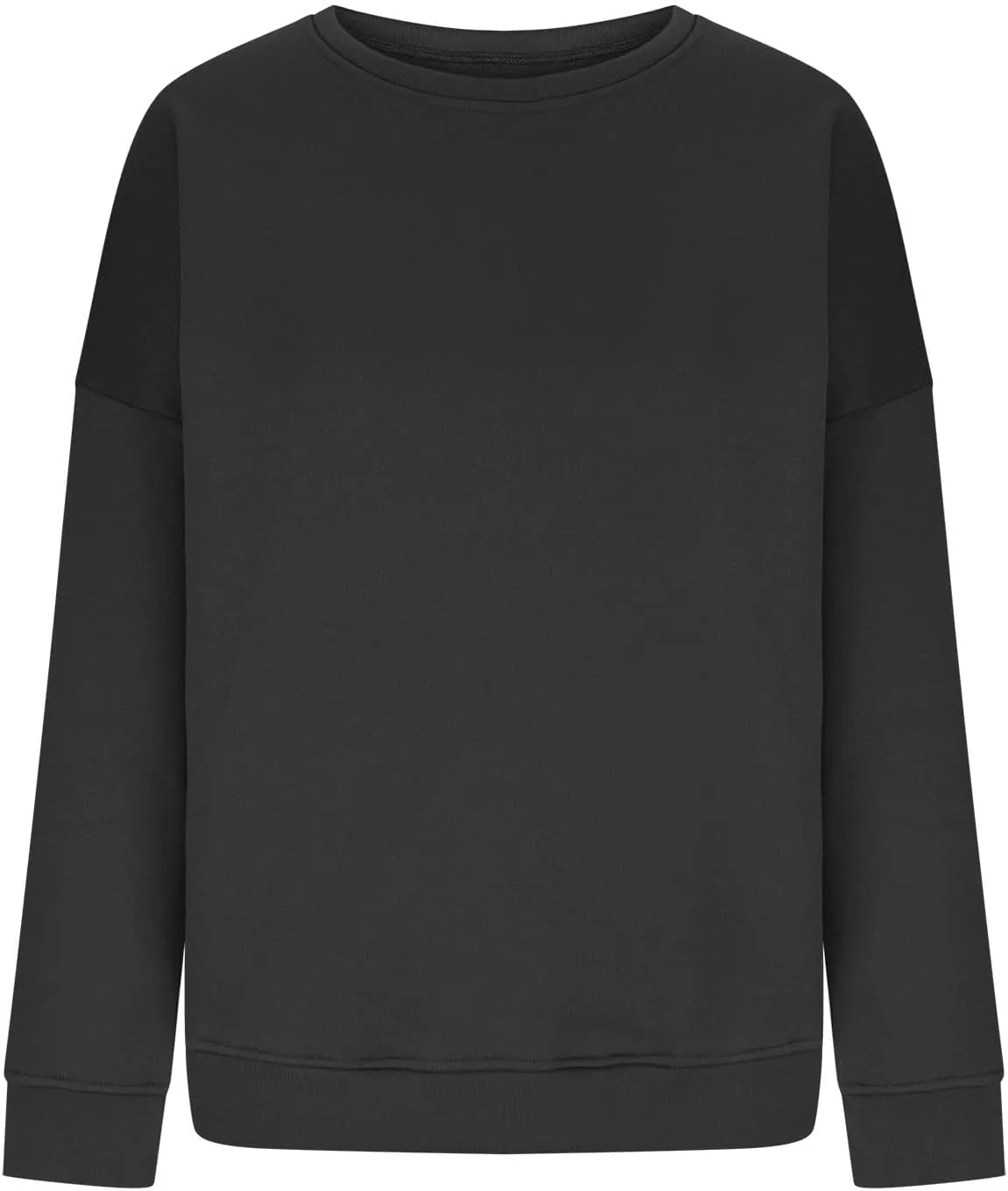 midelxp Oversized Crewneck Sweatshirt Women Loose Fit Long Sleeve Fleece Pullover Y2k Tops Fall Casual Preppy Clothes 2024