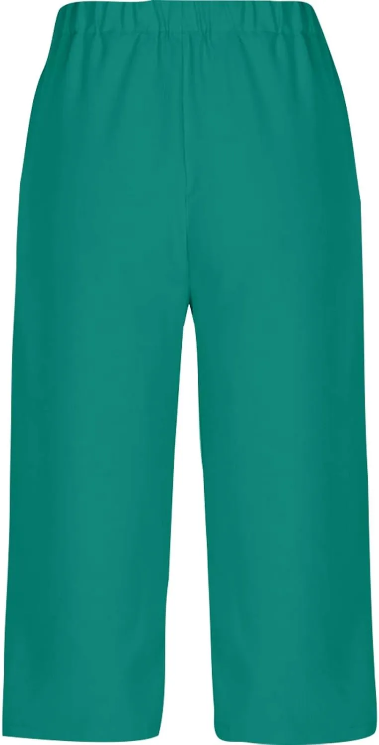 Miyaomn Women's Casual Summer Linen Capris High Waisted Wide Leg Cropped Lounge Pants Lightweight Beach Trousers with Pockets