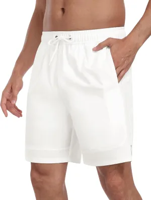MoFiz Mens Swim Trunks 7inch Swim Shorts with Compression Liner Swimming Suits Board Shorts Surf Short Bathing Suit