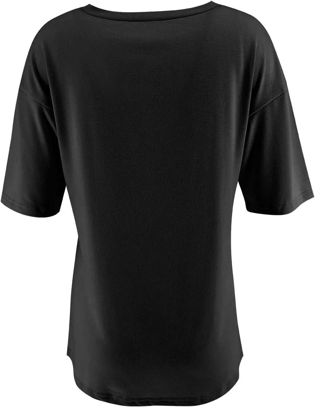 Muchpow Women's Crewneck Summer T Shirt Short Sleeve Casual Loose Tops with Pocket