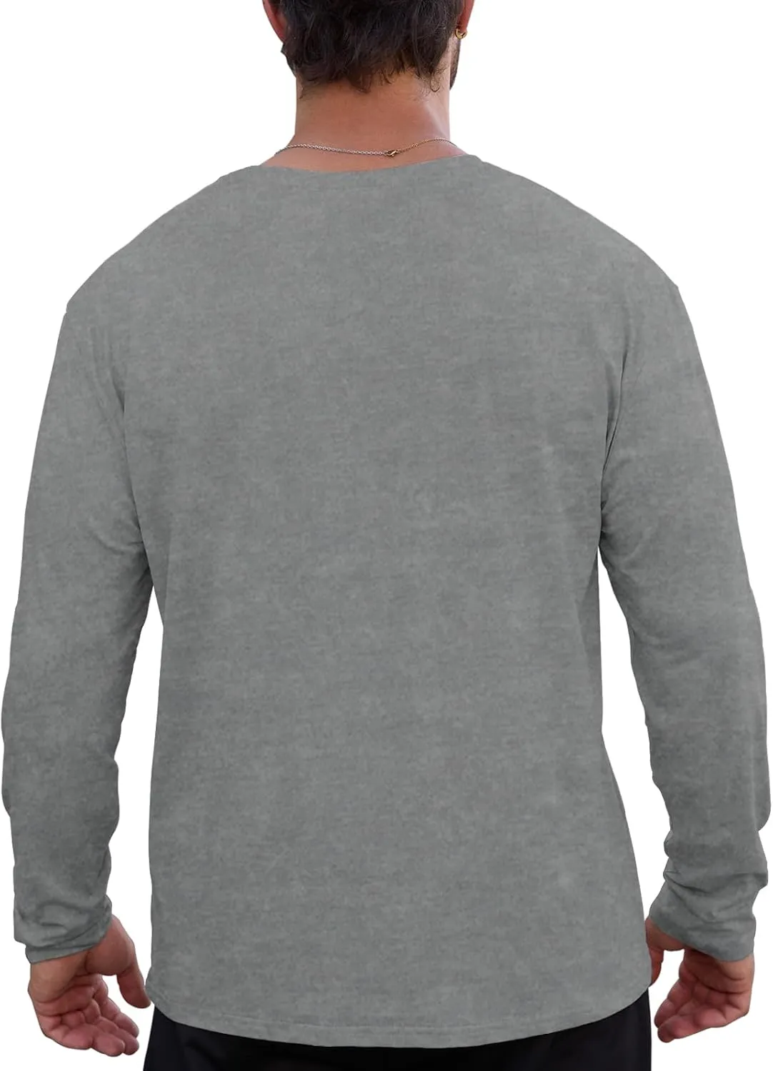 Muscle Killer Men's Gym Workout Long Sleeve T Shirt Lightweight Dry Fit Moisture Wicking Active Shirts Running Fitness Tee
