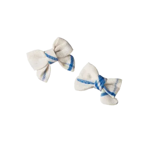 Nature Baby Bow Hair Clips 2 Pack - Clyde Check
