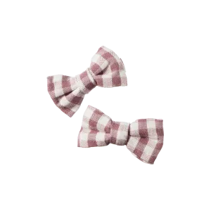 Nature Baby Bow Hair Clips 2 Pack - Twilight Check