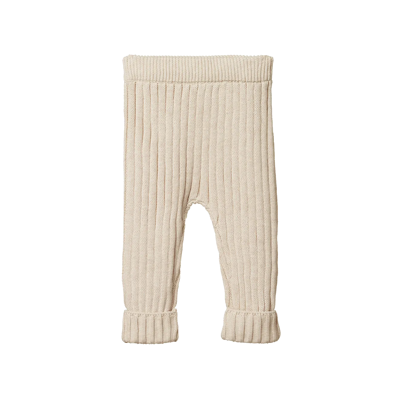 Nature Baby Lou Pants Cotton Knit - Oatmeal Marl