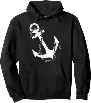 Nautical Anchor Pullover Hoodie