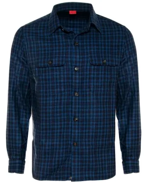 Navy Gingham Overshirt