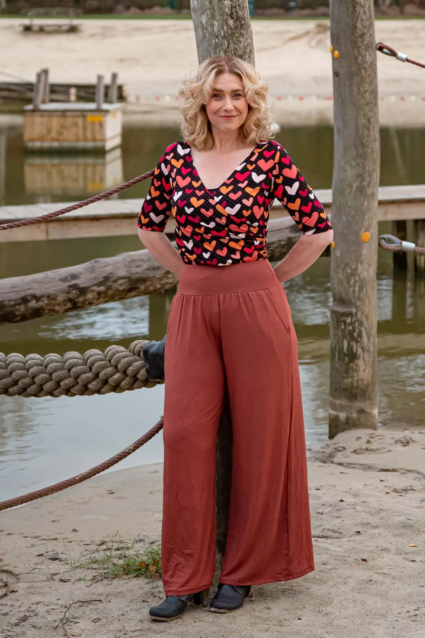 Nova pants- Tantilly's new all-year pants- autumn orange