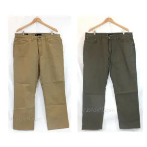 NWT Weatherproof Men Classic Straight Leg 5 Pockets 100% Cotton Canvas Pants