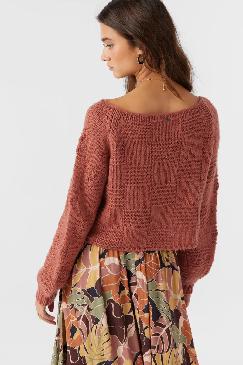 O'Neill SACHA LONG SLEEVE SWEATER - CEDAR WOOD