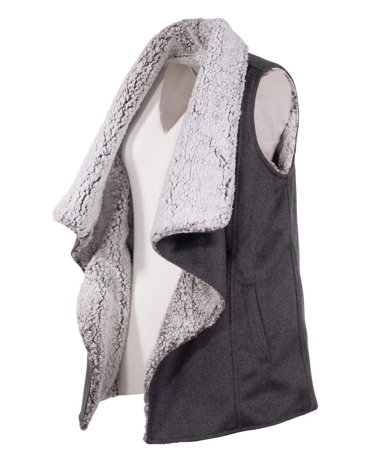 Outback Trading Company® Ladies Carmella Charcoal Grey Vest 29680-CHR
