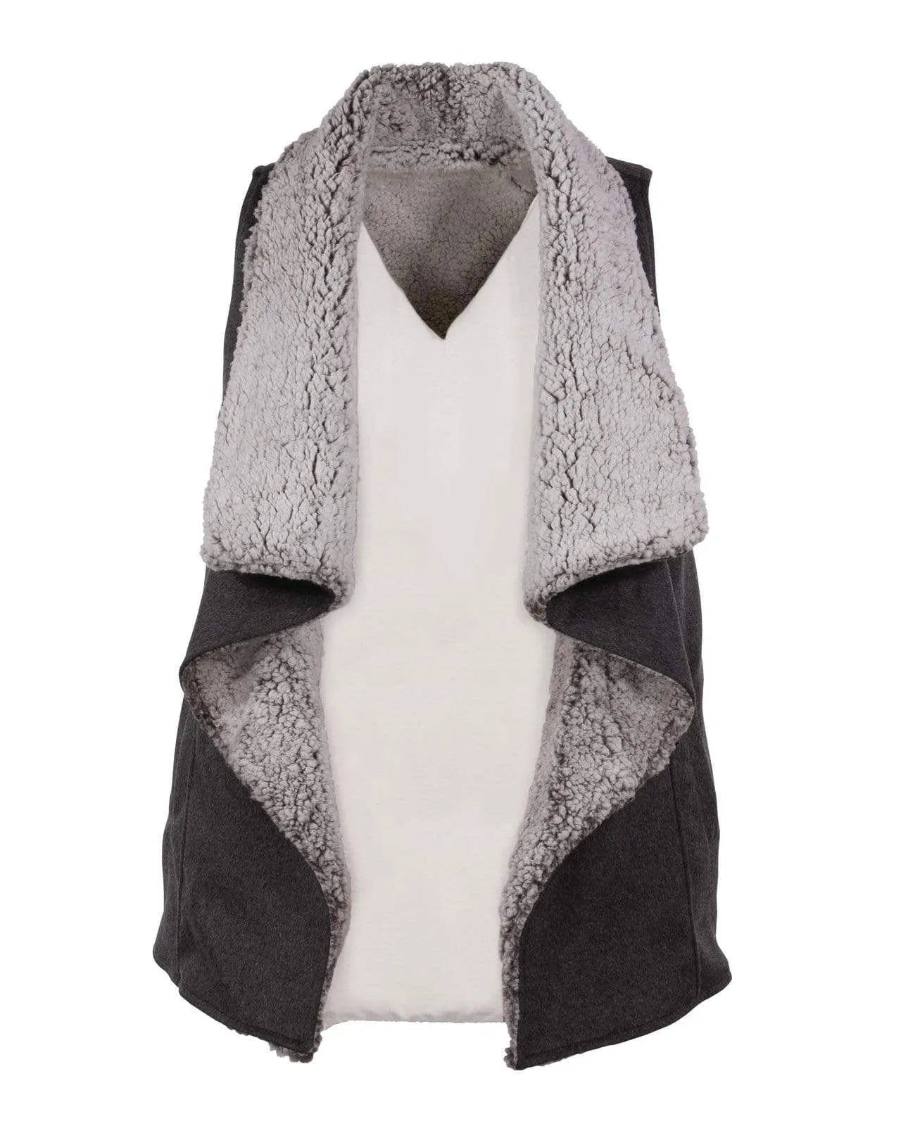 Outback Trading Company® Ladies Carmella Charcoal Grey Vest 29680-CHR