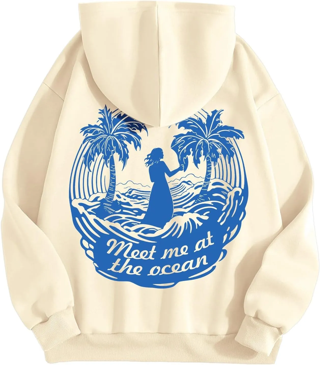 Pink Hoodie for Teen Girls Cute Preppy Clothes Women Fashion Trendy Beach Graphic Sweatshirts Hoodies