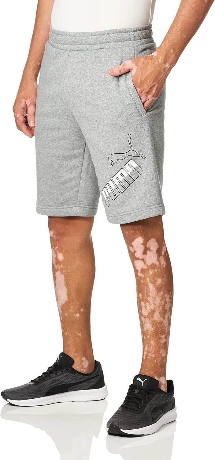 PUMA Men's Big Fleece Logo 10" Shorts
