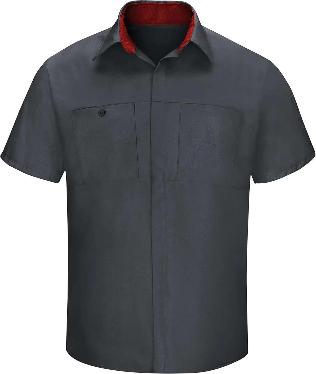 Red Kap Men's Short Sleeve Performance Plus Shop Shirt with Oilblok Technology