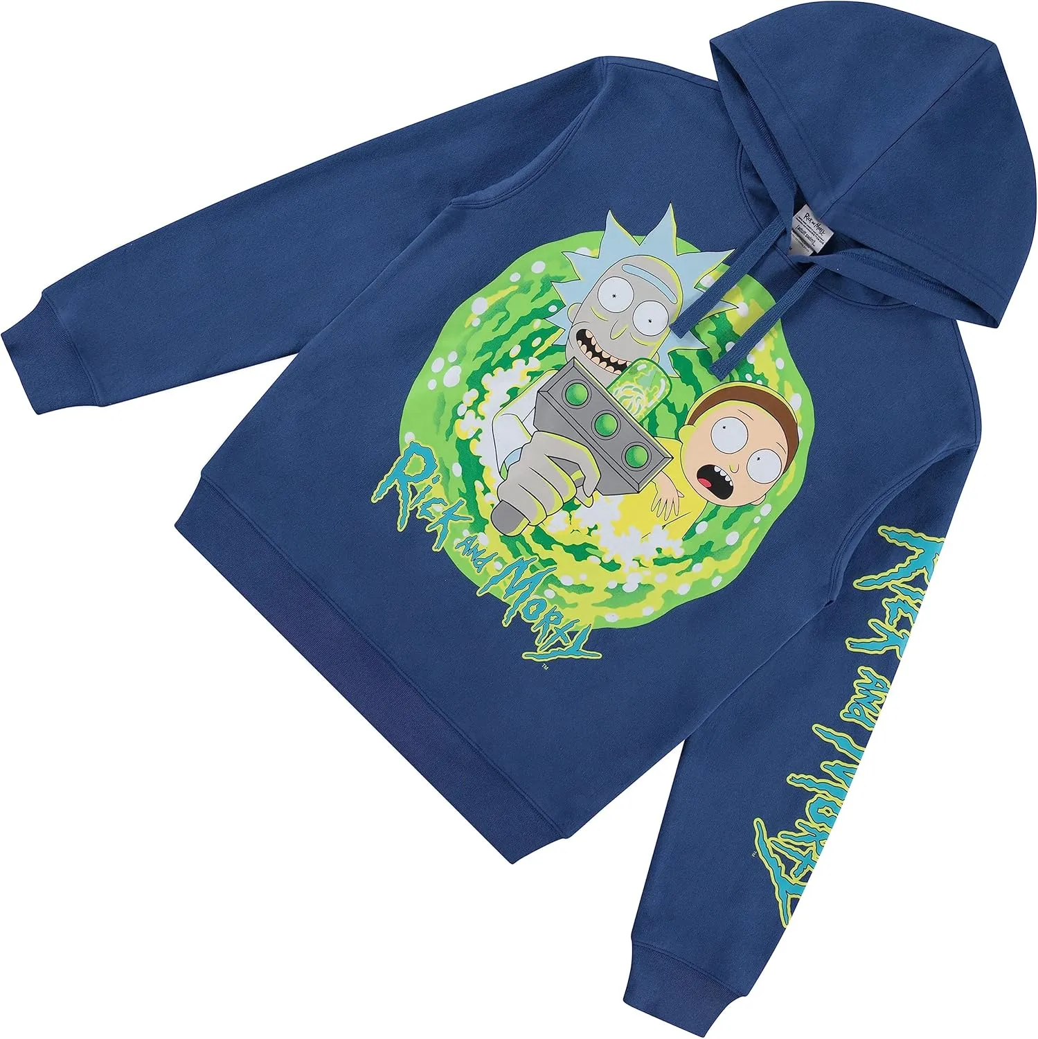 RICK AND MORTY Ladies Hoodie Womens Multi Print Sweatshirt - Rick & Morty Classic Hoodie