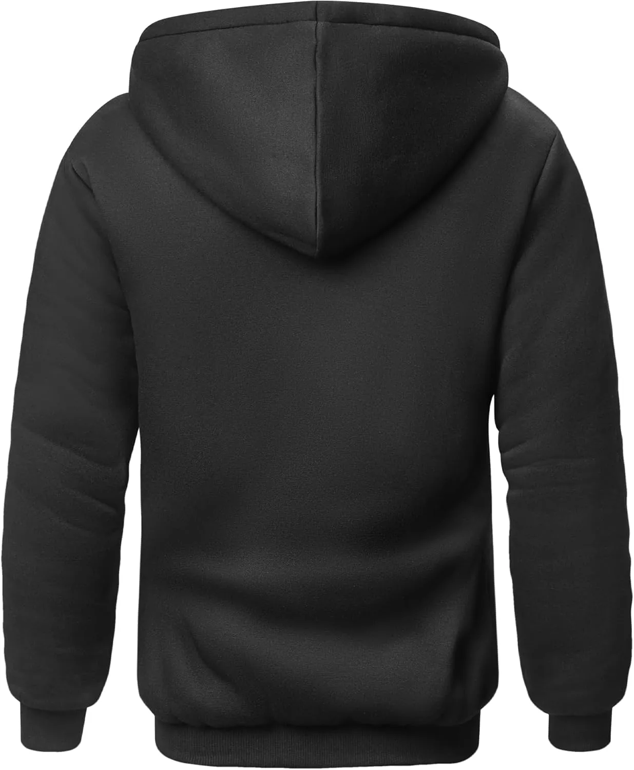 SCODI Hoodies for Men Heavyweight Fleece Sweatshirt - Full Zip Up Thick Sherpa Lined Hooded Sweatshirts